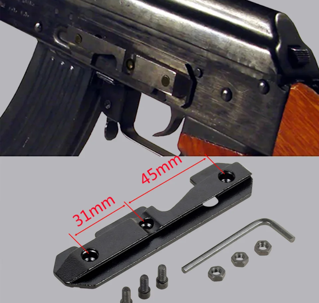 AK 47/74 AKM Rifle Scope Adapters for Picatinny Rail Scopes ACOG. - SECUTOR ARMOUR LTD 
