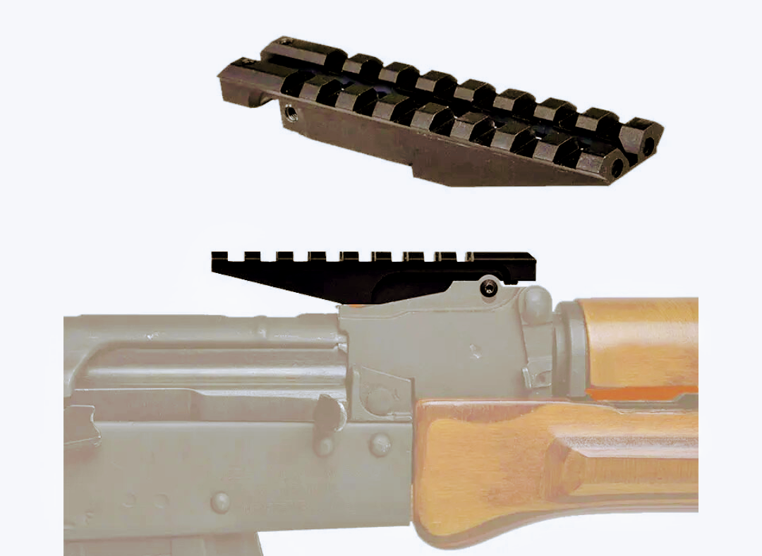 AK 47/74 AKM Rifle Scope Adapters for Picatinny Rail Scopes ACOG. - SECUTOR ARMOUR LTD 