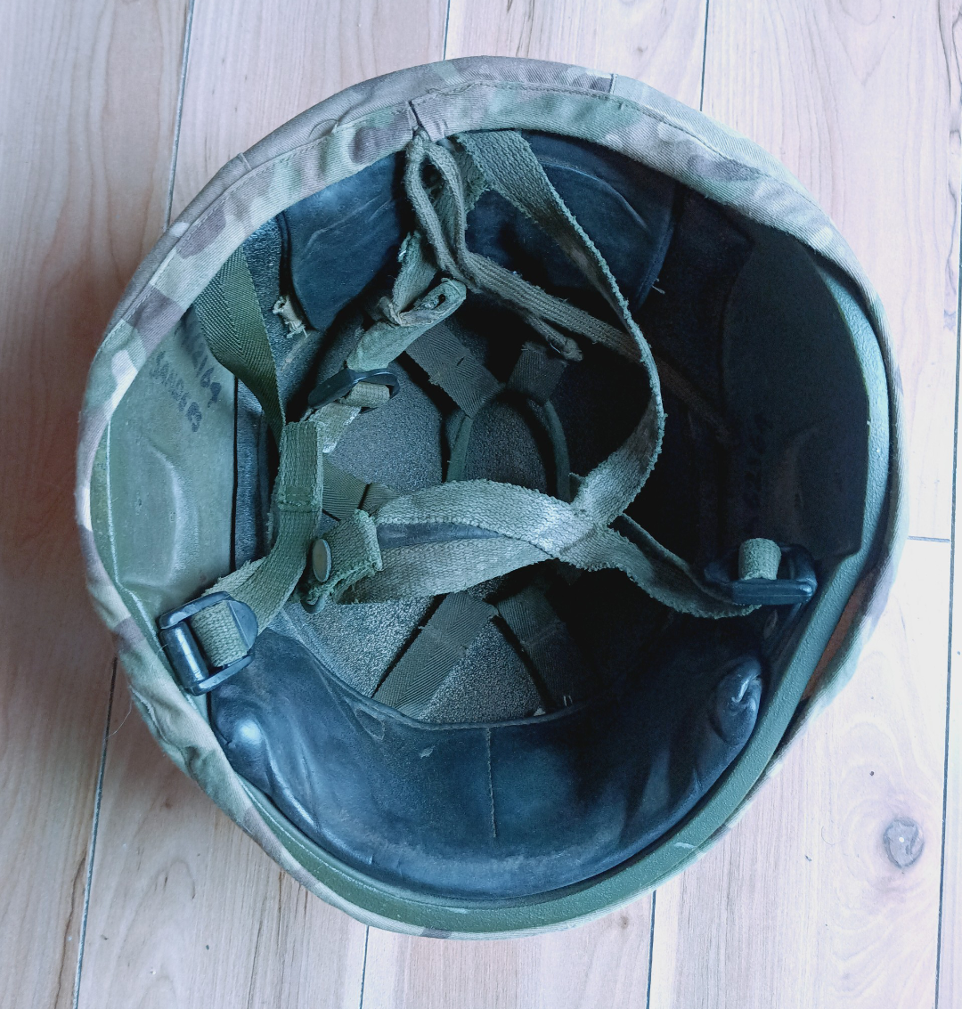 Original MOD British Army Mk6A Ballistic Nylon Helmet NIJ IIIA w Blackhawk cover - SECUTOR ARMOUR LTD 