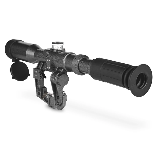 SVD 4-12x42 Tactical Red Illuminated Glass Reticle AK Rifle scope & side mount - SECUTOR ARMOUR LTD 