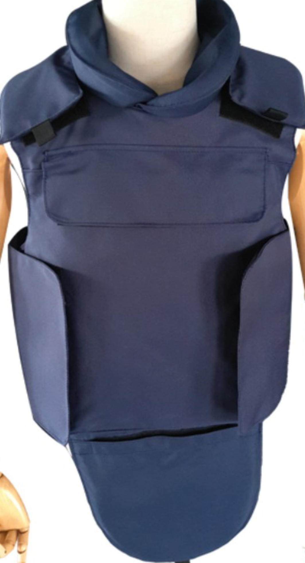 Falcon Blue/Black OVERT Bulletproof Press Vest , TV,  Police, Security Equipment Level 3A + III & IV Protection - SECUTOR ARMOUR LTD 
