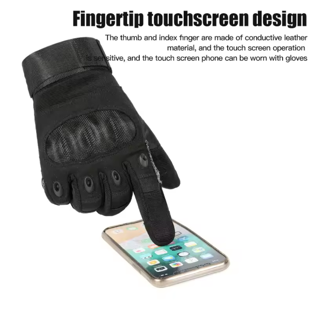 Level 5 Cut & Fire Proof Tactical Hard Carbon Knuckle Gloves, Touchscreen - SECUTOR ARMOUR LTD 