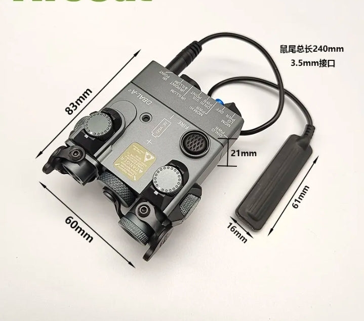 Sotac PEQ-15 Otal IR Laser full metal DABL-A2 Advanced 2 Visible Red/IR Dual beam Green Laser sight