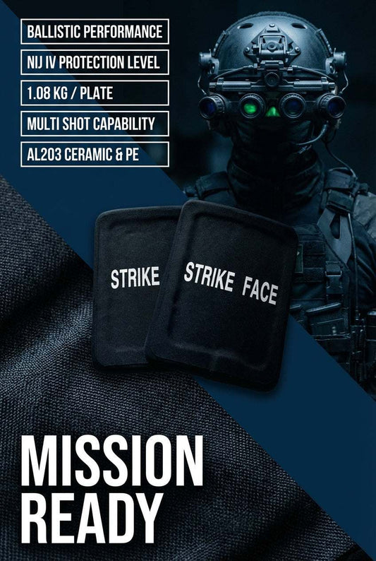 2pcs/Lot NIJ Level III & IV Stand Alone Bulletproof Side Panels Al2O3 Level 3+ Stand Alone Ballistic Side Panels Plates

 