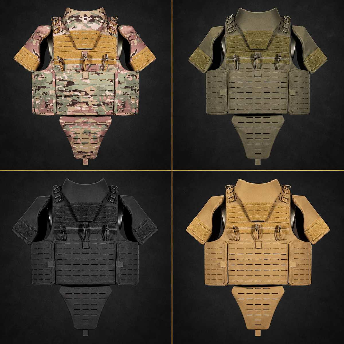 Harris 1050D Cordura Modular Flak Jacket – Full-Body Ballistic Armour System NIJ - STANAG