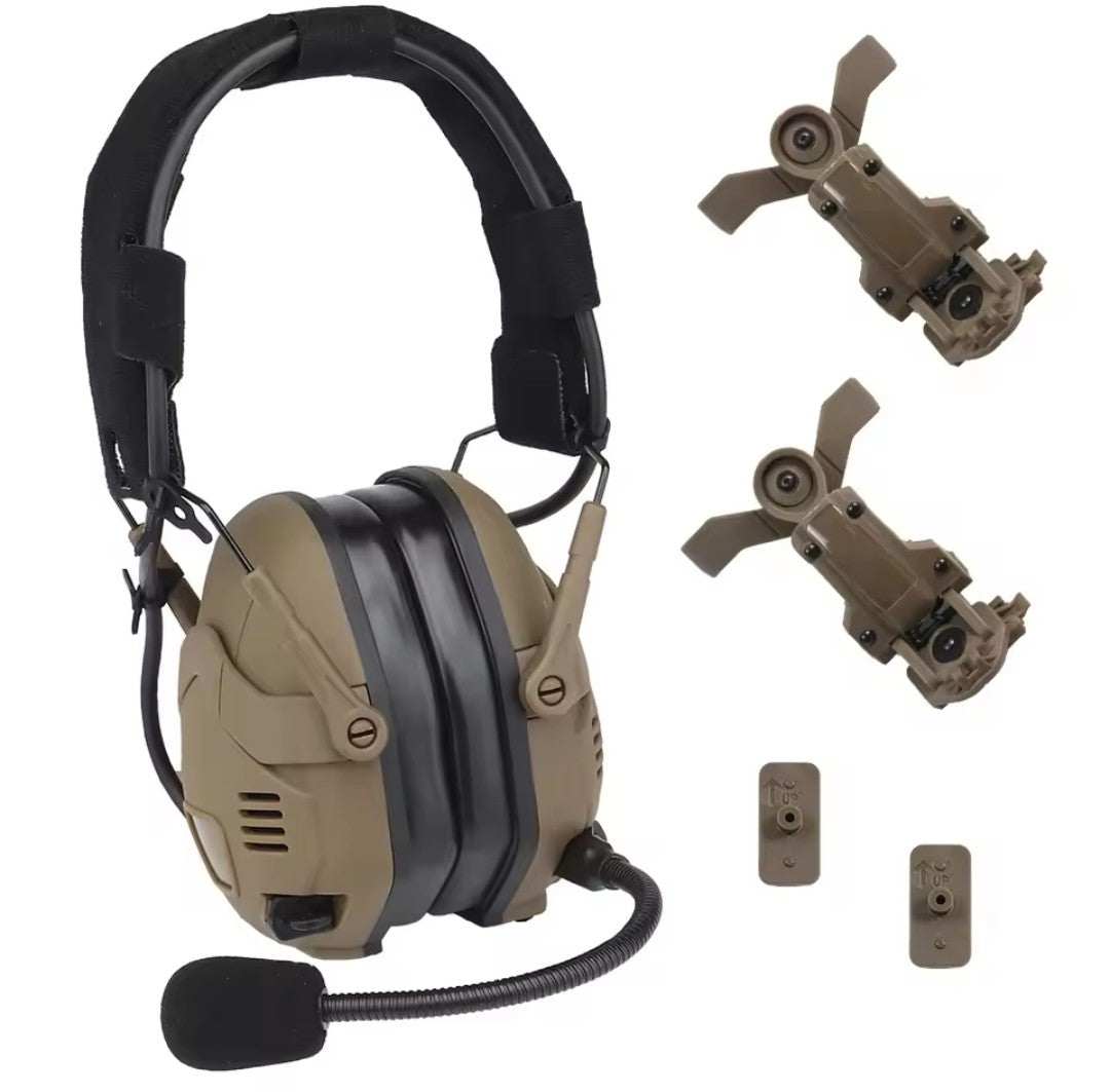 Noise Reduction Tactical Bluetooth Headset for OPS Core ARC and Wendy M-LOK Helmet Hunting Shooting Rechargeable Tuning - SECUTOR ARMOUR LTD 