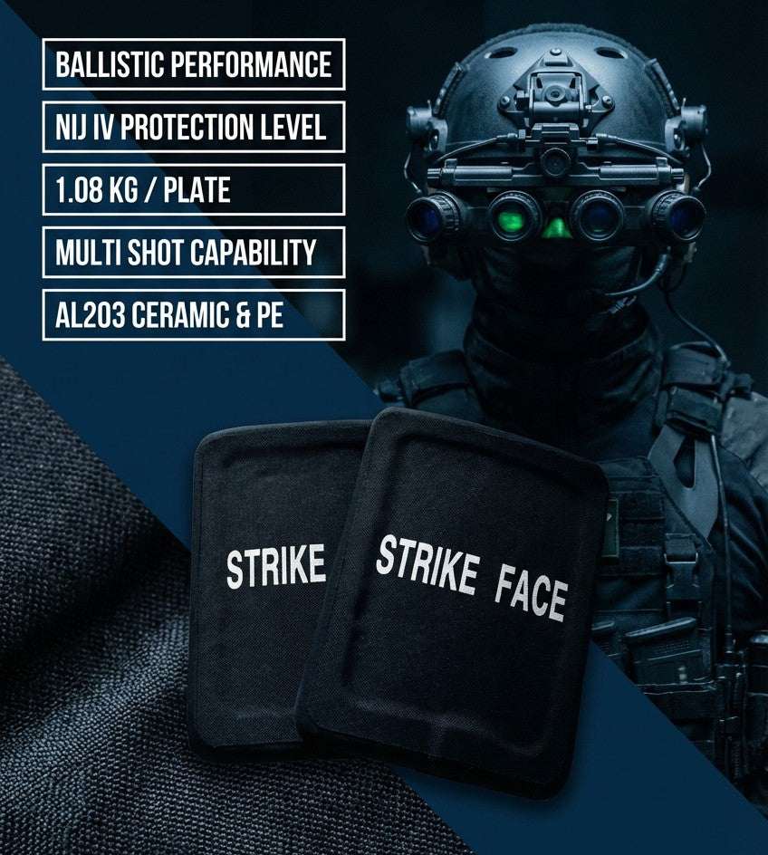 2pcs/Lot NIJ Level III & IV Stand Alone Bulletproof Side Panels Al2O3 Level 3+ Stand Alone Ballistic Side Panels Plates

  - SECUTOR ARMOUR LTD 