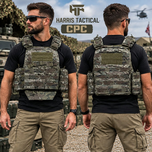 Harris CPC Tactical Cage Plate Carrier 1050D Cordura Ballistic Nylon Multicam.