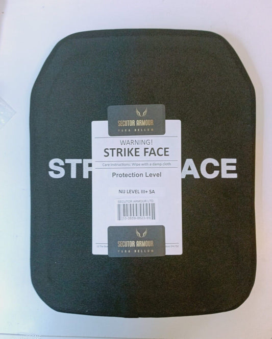 Ultra lightweight NIJ-SA Level III+ Ballistic Strike Plate UHMWPE/Boron Oxide