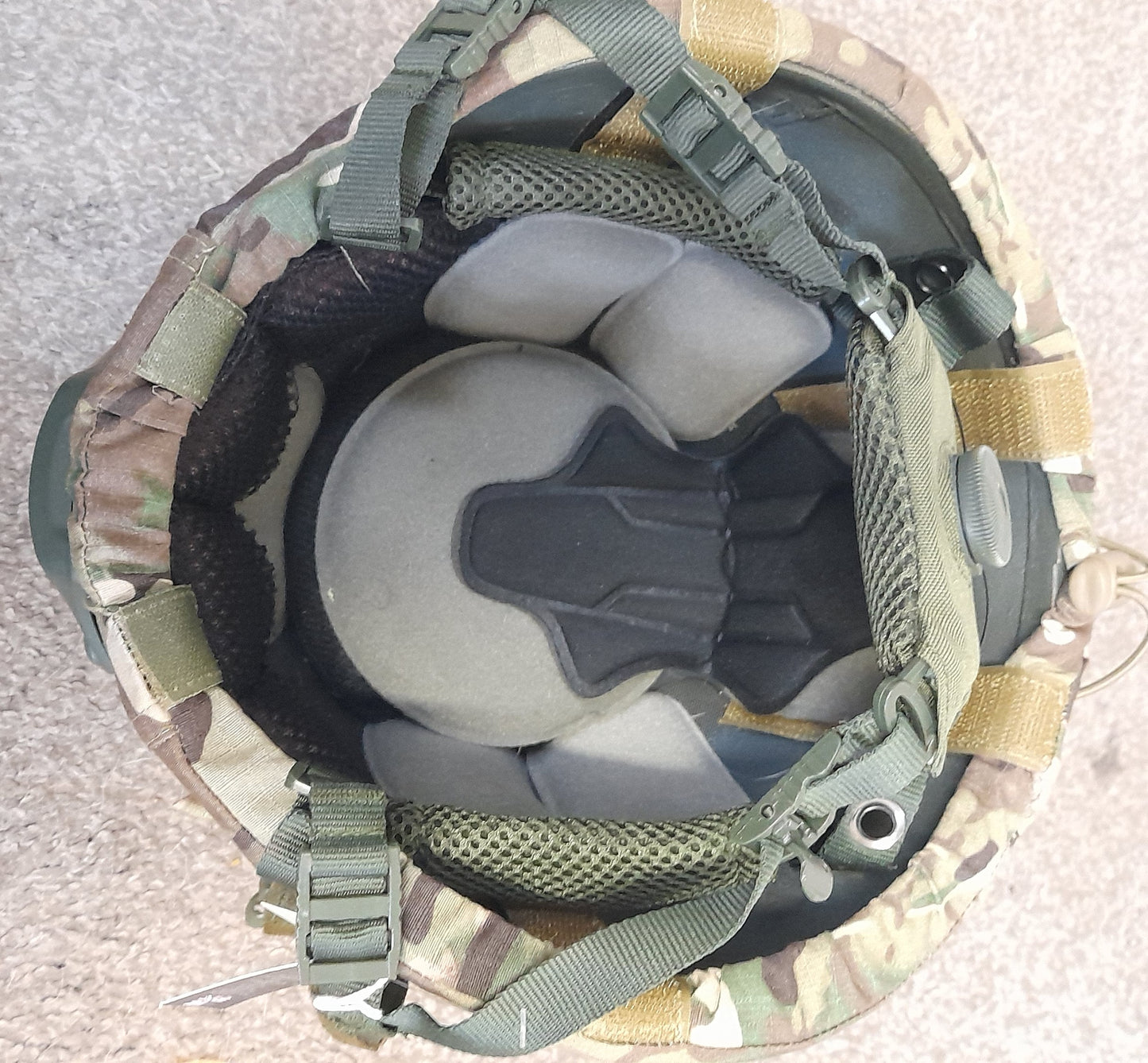 British army style MK6/7 helmet ballistic aramid fibre NIJ IIIA Click dial, Refurbished