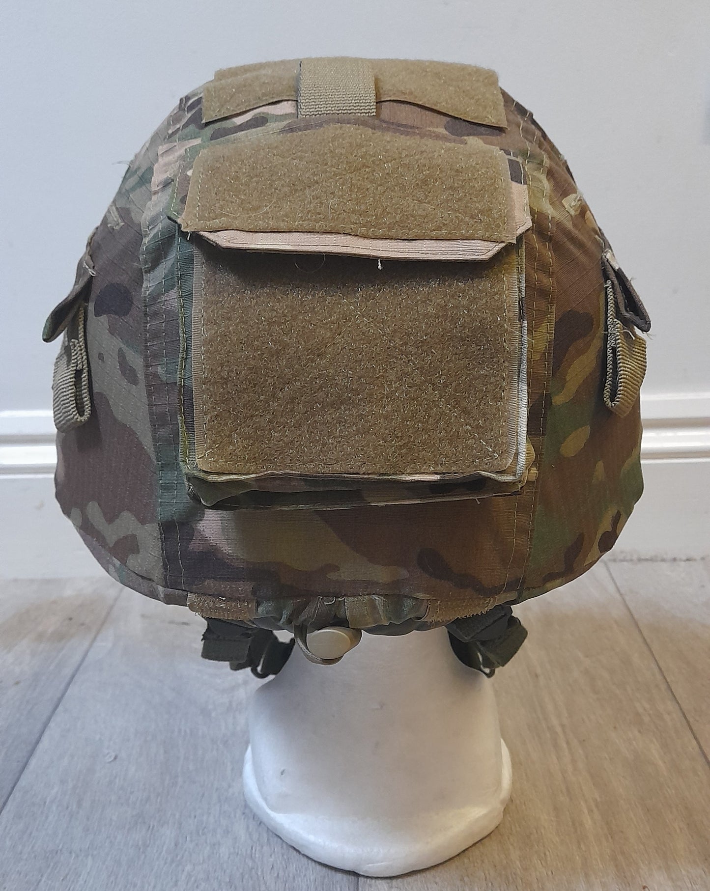 Original MOD British Army Mk7 Ballistic Nylon Helmet NIJ IIIA w Blackhawk cover