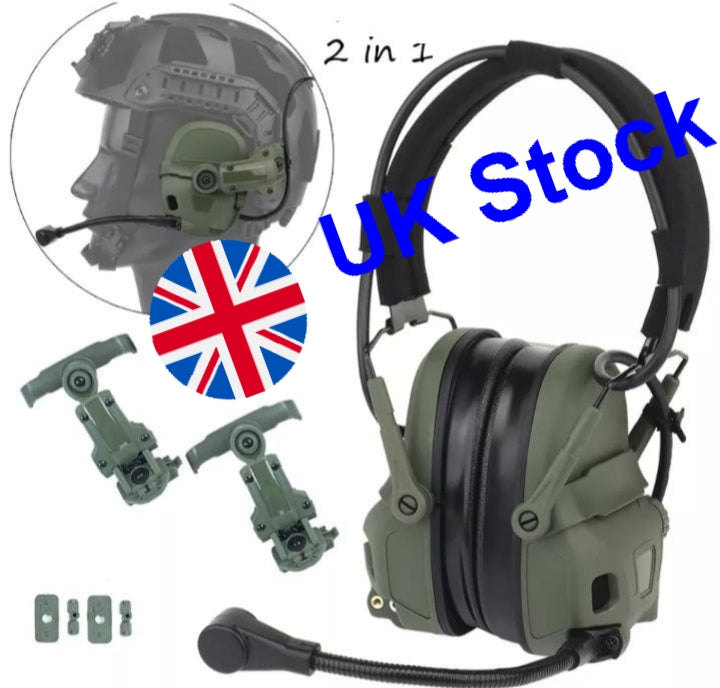 Noise Reduction Tactical Bluetooth Headset for OPS Core ARC and Wendy M-LOK Helmet Hunting Shooting Rechargeable Tuning - IWMD-Store SECUTOR ARMOUR