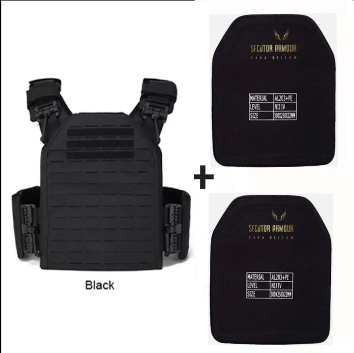 ISO Certified Ballistics Proof, Bullet Proof Body Armour NIJ Level 4, Will stop AP7.62mm & Several 7.62mm - IWMD-Store SECUTOR ARMOUR