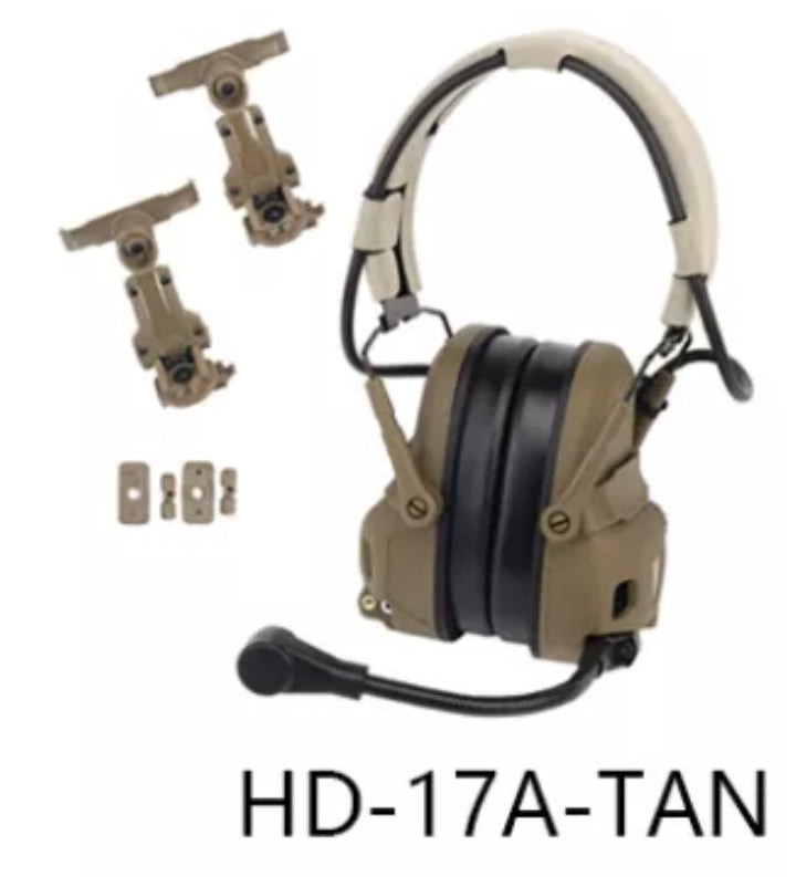Noise Reduction Tactical Bluetooth Headset for OPS Core ARC and Wendy M-LOK Helmet Hunting Shooting Rechargeable Tuning - IWMD-Store SECUTOR ARMOUR