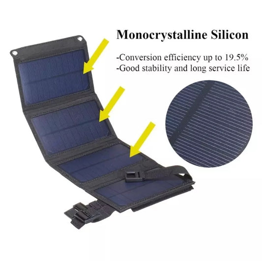 160W 4 panel portable solar panel charger, USB, 5V Waterproof, Rugged. - IWMD-Store SECUTOR ARMOUR