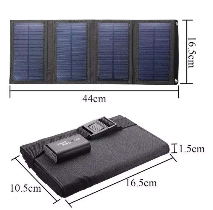 160W 4 panel portable solar panel charger, USB, 5V Waterproof, Rugged. - IWMD-Store SECUTOR ARMOUR