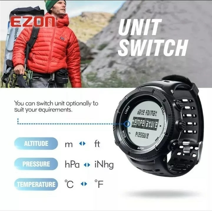 EZON Core 48mm Military Ops , compass, altemeter, Barometer, Waterproof - IWMD-Store SECUTOR ARMOUR