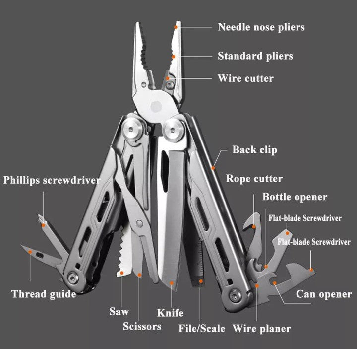 SOG > 440A Multi-tool EDC Survival Folding Pliers Professional Electrician Tools, Based on Letherman design, tolerances and materials. - IWMD-Store SECUTOR ARMOUR