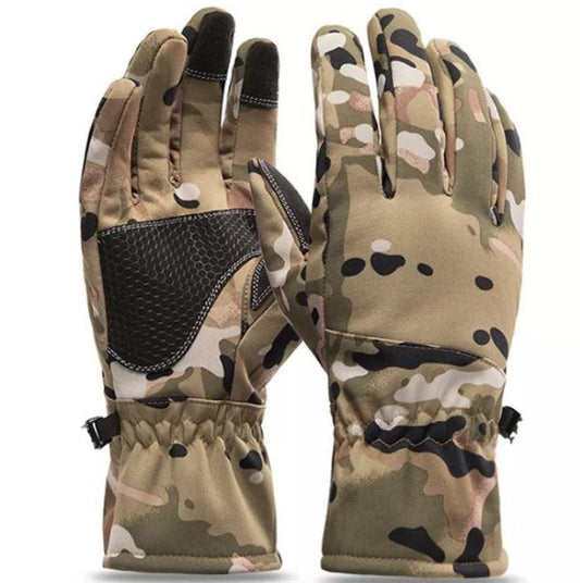 New Winter Tactics Outdoors Camouflage Hunting Warm Non-Slip Fishing Gloves Waterproof Touch Screen Ski Camping Gloves