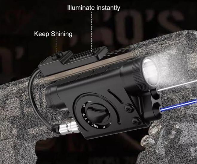 Tactical IR Laser Sight Rechargeable Picatinny Rail For Pistol Handgun  Rifle