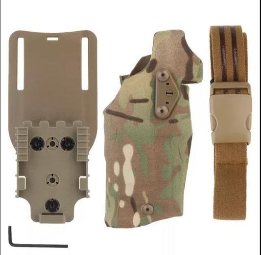 6354DO Tactical Safari Pistol Holster for Glock 17/19 with X300/X300U