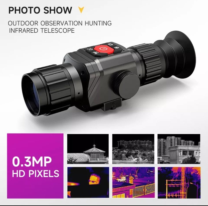 HT-C8 Thermal Imaging Rifle Scope, Monocular 25mm, 35mm, 54mm, 75mm