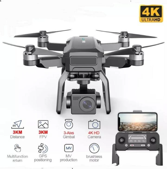 4k pro drone gps 5g WiFi 3 Axis gimbal with hd Camera fpv Professional rc foldable brushless quadcopter rc drone - IWMD-Store SECUTOR ARMOUR