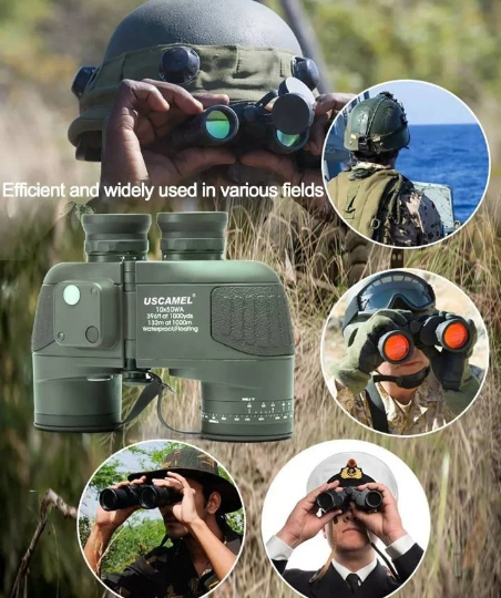 10X50 Waterproof Telescope with compass USCAMEL Binoculars For Hunting Navy coordinate ranging military Night Vision Autofocus - IWMD-Store SECUTOR ARMOUR